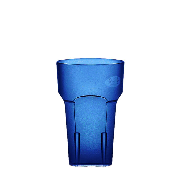 Wasserglas, Cocktailglas, Longdrinkglas 200 ml blau aus SAN