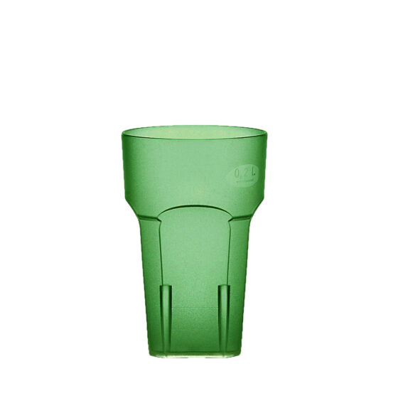 Wasserglas, Cocktailglas, Longdrinkglas 200 ml grün aus SAN