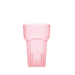 Wasserglas, Cocktailglas, Longdrinkglas 200 ml rot hell aus SAN
