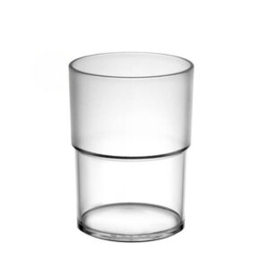 Wasserglas 180 ml aus Polycarbonat, teilgefrostet