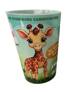 Cup Mehrwegbecher 0,5 PP 4farbig bedruckt